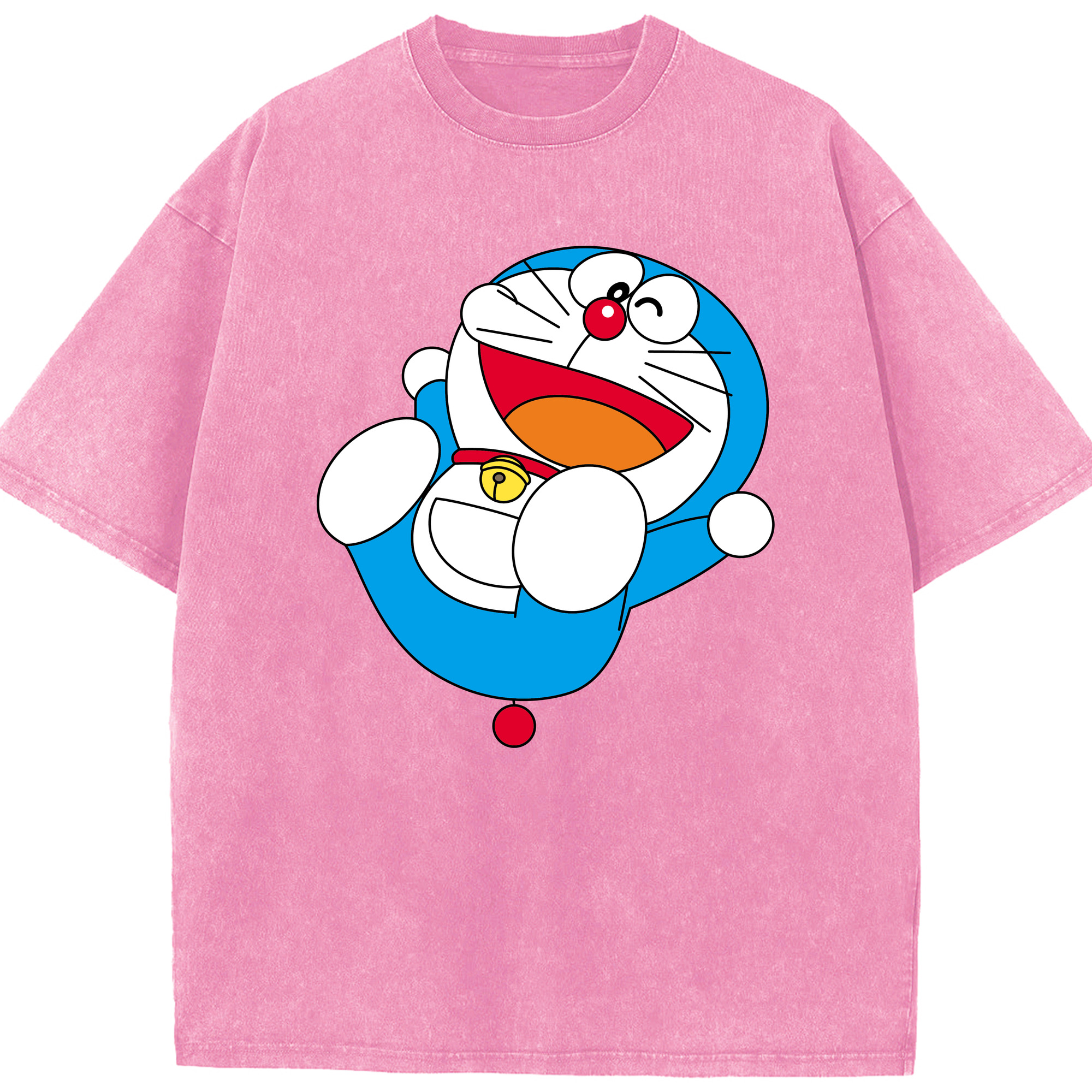 （画像用） ドラえもん Doraemon 綿100% ヴィンテージ風 半袖Tシャツ（フロントプリント）